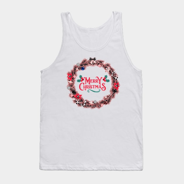 Marry Christmas Decoration Tank Top by POLLI SHOP